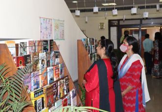 Hindi books exhibition and competition was organized in the Knowledge Resources Centre (Library) of CRRI  on 21st September, 2021