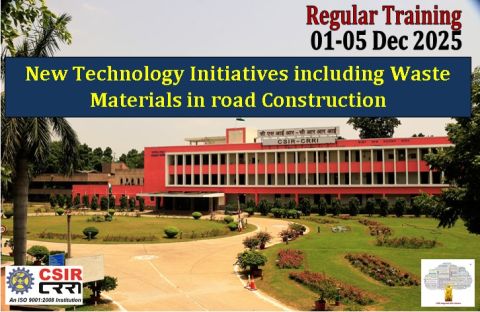 New Technology Initiatives including Waste Materials  in road Construction