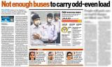 Not enough buses to carry odd-even load