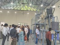 Pilot Plant Demonstration of Bio-Oil Production held, at CSIR-IIP Dehradun, under bio-binder technology developed by CSIR-CRRI & CSIR-IIP from farm residue to roads.
