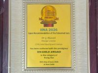 Heartiest congratulations to Dr.G. Bharath (Principal Scientist) & Sh.Satish Pandey (Sr. Principal Scientist) on winning the prestigious IIN-GOLD AWARD ('Rising Star' category) at the ISDA INFRACON National Awards 2026