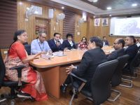 An MoA was signed between CSIR-CRRI & AM/NS India to undertake R&D on utilizing Iron Ore Tailings in road construction in august presence of DG CSIR Dr. N.Kalaiselvi and Chief Sustainablity Officer AMNS India Shri Arvind Bodhanka.