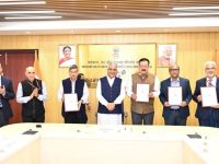 Four MoUs were signed in presence of Hon'ble Minister Sh. Bhupender Yadav to implement a Standard Framework & Road Asset Management System for sustainable urban roads.